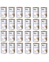 BRIT Veterinary Diet Gastrointestinal lašišos ir žirnių ėdalas jautriai virškinimo sistemai šunims 24x400g
