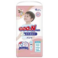 Goo.N (GooN) Sauskelnės-kelnaitės jautriai odai PBL 12-20kg 38vnt