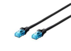 DIGITUS CAT 5e U-UTP patch cable PVC AWG 26/7 length 5 m color black