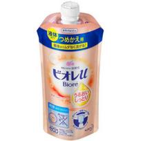 Biore U Intensyviai drėkinantis skystas kūno muilas su švelniu gėlių-vaisių aromatu, užpildas 340ml
