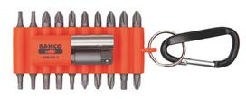 Antgaliukų rinkinys PH+PZ+TORX+HEX+2 laikikliai, 22vnt. su karabinu lanksčiojo plastiko dėkle, Bahco