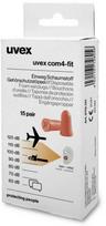Ausų kamštukai Uvex X-fit, 33dB, oranžiniai, Minibox, 15 porų dėžutėje, S dydis
