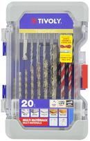 Grąžtų rinkinys "Multi Material" 20vnt. Metalui, medienai, betonui ir plytelėms