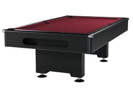 Pulo stalas Eliminator 8, juodos spalvos, bordo audinys