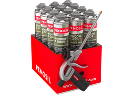 Putos Penosil WINDOW - DOOR ELASTIC, elastingos, 12 vnt + pistoletas 750ml, žalios