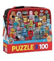 Pietų dėžutė + dėlionė „Robotai“ (100 d.)