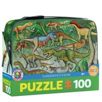 Pietų dėžutė + dėlionė „Dinozaurai“ (100 d.)