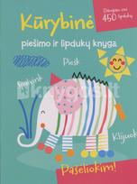 Kūrybinė piešimo ir lipdukų knyga. Dramblys