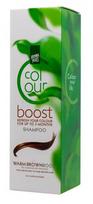 HENNAPLUS Colour Boost dažantis šampūnas su 8 ekologiškais augaliniais ekstraktais spalva šilta ruda