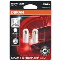 W5W 2825DWNBC OSRAM Legalios Keliuose LED NIGHT BREAKER 4m garantija BALTOS lemputės 2 vnt.