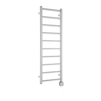 Elektrinis džiovintuvas METRO LIGHT 40x114cm chromuotas su tenu dešininis paslėptu montavimu