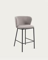 Pusbario kėdė Ciselia grey boucle