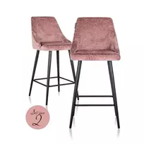 Pusbario kėdė Brooke rose chenille (2vnt)