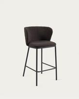 Pusbario kėdė Ciselia black boucle