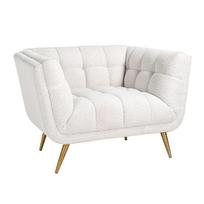 Fotelis Huxley White Boucle