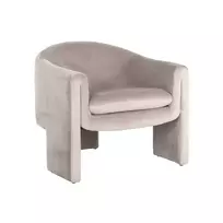 Fotelis Charmaine khaki velvet