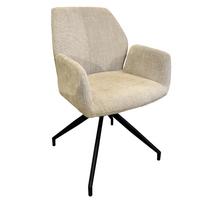 Valgomojo kėdė Storm Beige, su sukimosi funkcija