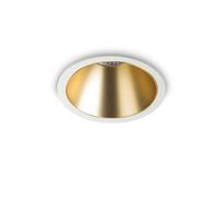Ideal Lux Taškinis šviestuvas GAME TRIM ROUND 11W 3000K WH GD, 192307