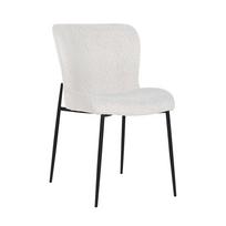 Valgomojo kėdė DARBY WHITE BOUCLE