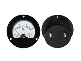 Analoginis matuoklis 30V apvalus voltmetras