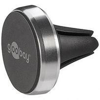 Goobay 38685 Magnetic mount Metal Slim Design for smartphones (35mm), black-silver 38685