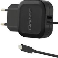 Qoltec AC adapter | 17W | 5V | 3.4A | USB+ USB typ C 50190