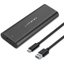 Qoltec Enclosure for M2 SATA SSD, NGFF, USB type C 50311