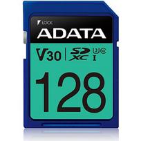 ADATA Premier Pro UHS-I SDXC, 128GB, Flash memory class 10, U3, V30, 85MB/s, 100MB/s ASDX128GUI3V30S-R