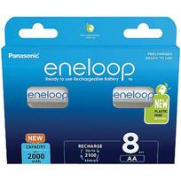 Panasonic eneloop rechargeable battery AA 2000 8BP BK-3MCDE/8BE