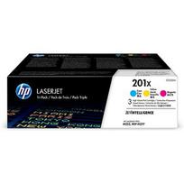 Hewlett Packard HP 201X LaserJet Toner Cartridges CMY 3p CF253XM