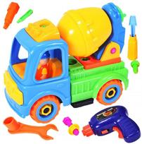 Žaislinis automobilis - konstruktorius betono maišyklė