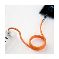 Dudao Kabelis USB-C į Lightning besisukantis L24CL 120W Oranžinis