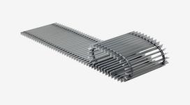 Grotelės įleidžiamam grindiniam konvektoriui GR 180x32 Aliuminis