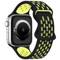 Beline Apple Watch New Sport silikoninis dirželis 38|40|41mm, juoda/ geltona