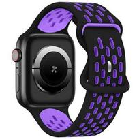 Beline Apple Watch New Sport silikoninis dirželis 42|44|45|49mm, juodas/ violetinis