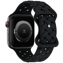 Beline Apple Watch silikoninis pintas dirželis 42|44|45|49mm, juodas