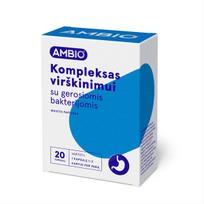 AMBIO KOMPLEKSAS VIRŠKINIMUI SU GEROSIOMIS BAKTERIJOS, 20 kapsulių