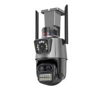 Valdoma+fiksuota WIFI IP kamera žmonių detekcijos funkcija Pyramid PYR-SH600ADL-3, 3x2MP, mikrofonas, 8X zoom objektyvas, WIFI, MicroSD jungtis, iCsee app