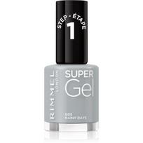 Rimmel Super Gel gelinis nagų lakas, stingstantis be UV / LED lempos atspalvis 005 Rainy Days 12 ml