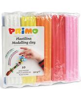 Plastilinas PRIMO, 10 spalvų x 55 g