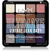 NYX Professional Makeup Ultimate Shadow Palette akių šešėliai atspalvis Vintage Jean Baby 16 vnt.