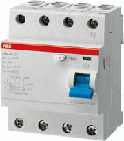 4P 40A B 300mA Residual Current Circuit Breaker (RCCB)  F204B-40/0.3 2CSF204568R3400 | 8012542342359