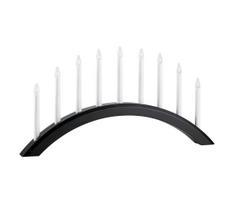 Markslöjd 705957 - Kalėdinė žvakidė AVENTO 9xE10/3W/230V juoda