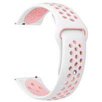 Beline Sportinė silikoninė apyrankė 22mm Balta/ Rožinė