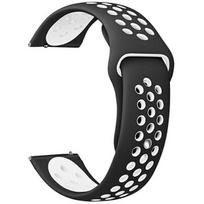 Beline Sportinė silikoninė apyrankė 22mm Juoda/ Balta