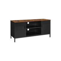 Industrinio stiliau TV staliukas |Iki 55 colių televizoriui | 40 x 120 cm | Ruda
