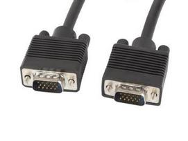 LANBERG CA-VGAC-10CC-0050-B cable VGA M/M shielded with ferrite 5m black