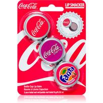 Lip Smacker Coca Cola lūpų balzamas kvepalai Original, Cherry & Fanta 3x3 g