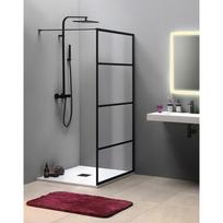 Dušo sienelė CURE BLACK 90 cm juodos matinės spalvos