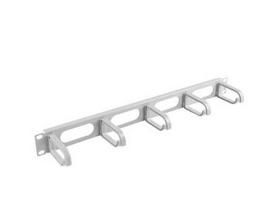 LANBERG AK-1205-S cable management panel type B 19 1U grey
